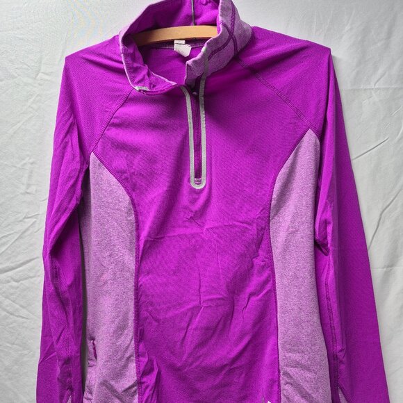 Under Armor All-Season Fitted Running/Workout Shirt Size Medium Purple - Picture 1 of 8